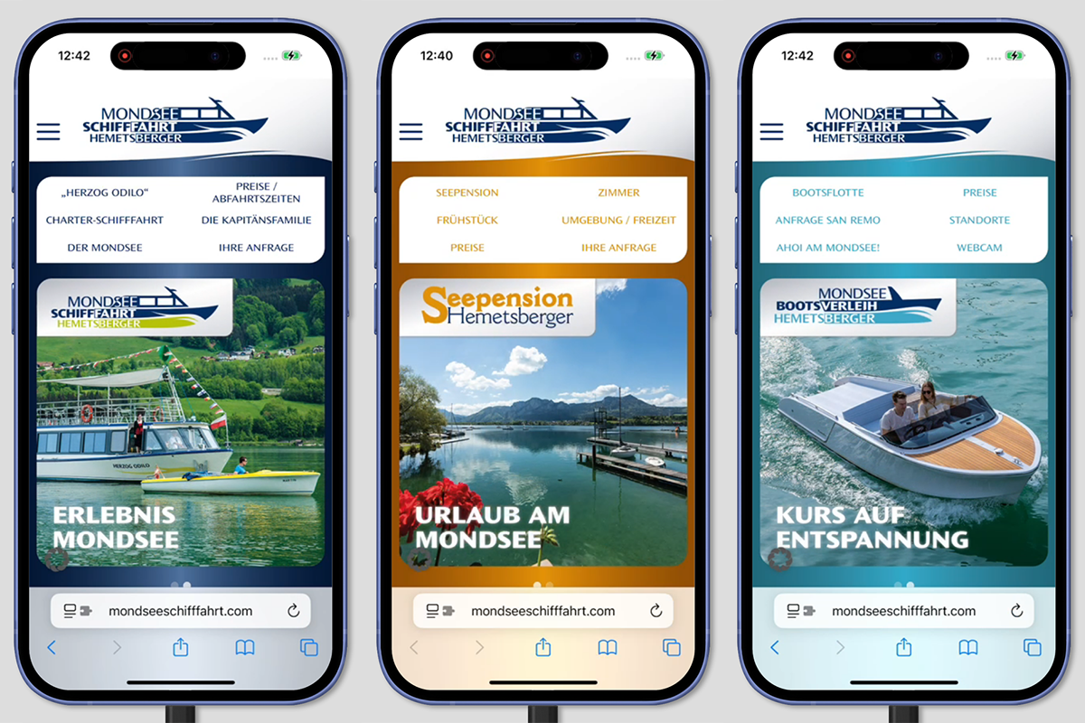 Mondseeschifffahrt Hemetsberger, Bootsverleih und Seepension