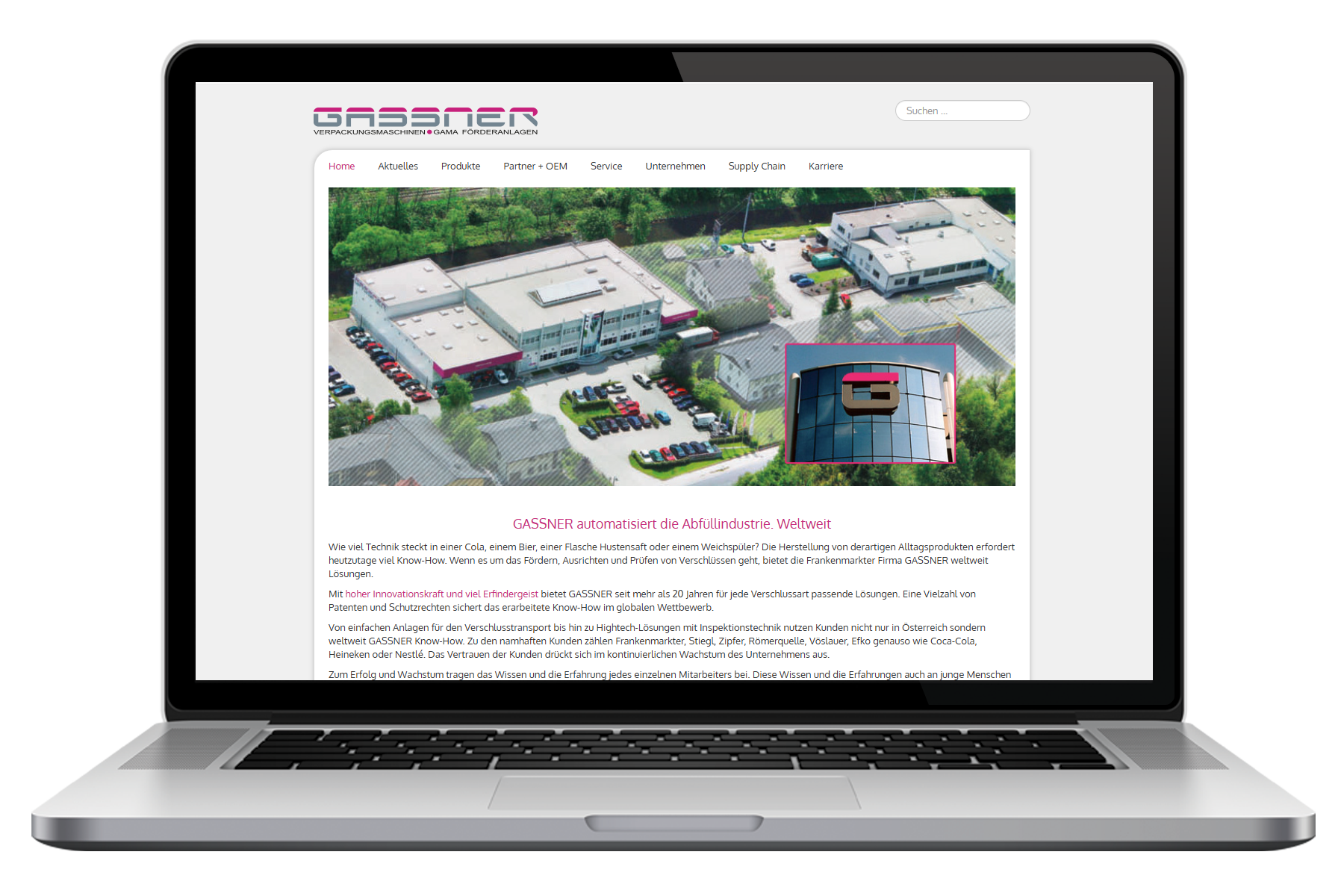 GASSNER GmbH • Verpackungsmaschinen • GAMA Förderanlagen